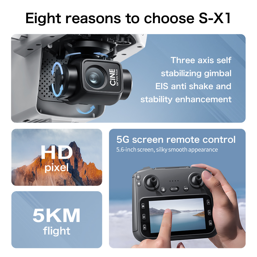 Original S-X1 GPS Foldable RC  - Drone Mapping review and price